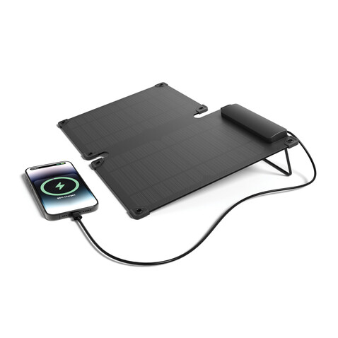 Solarpulse 10W tragbares Solarmodul aus RCS rPlastik schwarz bedrucken, Art.-Nr. P323.061 Solarpulse 10W tragbares Solarmodul aus RCS rPlastik schwarz bedrucken, Art.-Nr. P323.061