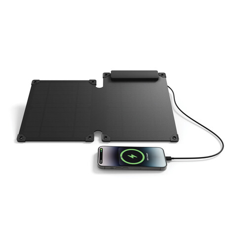 Solarpulse 10W tragbares Solarmodul aus RCS rPlastik schwarz bedrucken, Art.-Nr. P323.061 Solarpulse 10W tragbares Solarmodul aus RCS rPlastik schwarz bedrucken, Art.-Nr. P323.061